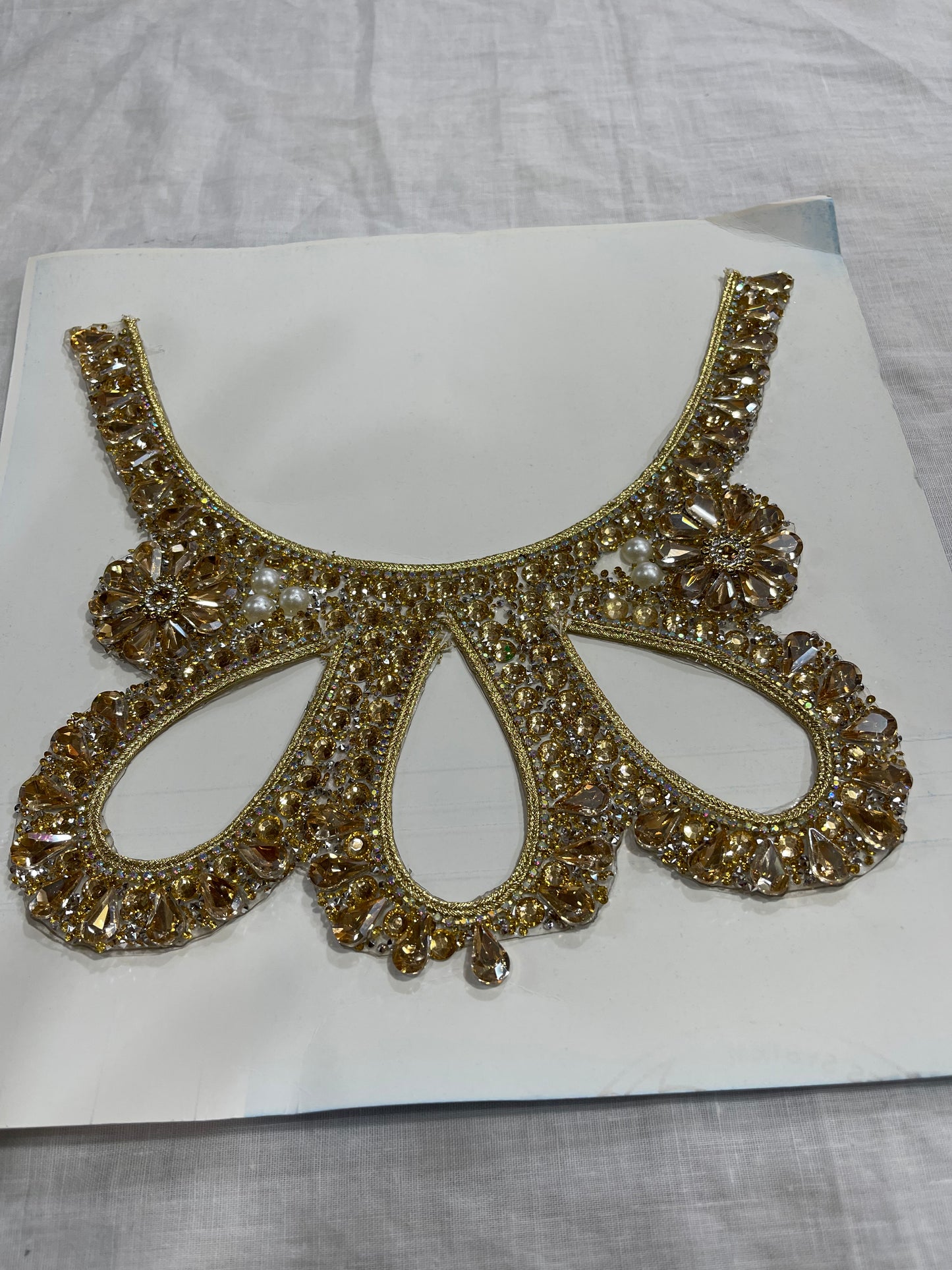 Stylish Stones Work Neck