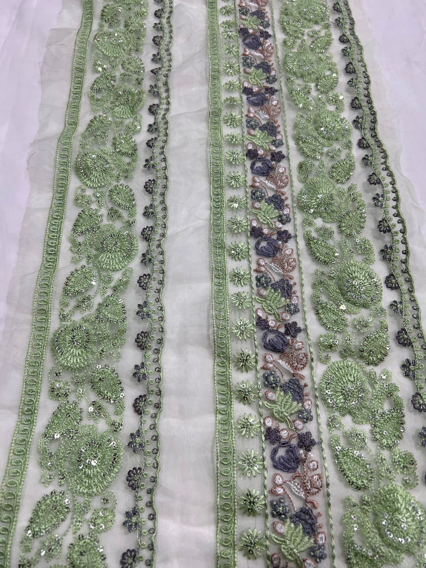 Sapphire Embroidery Border