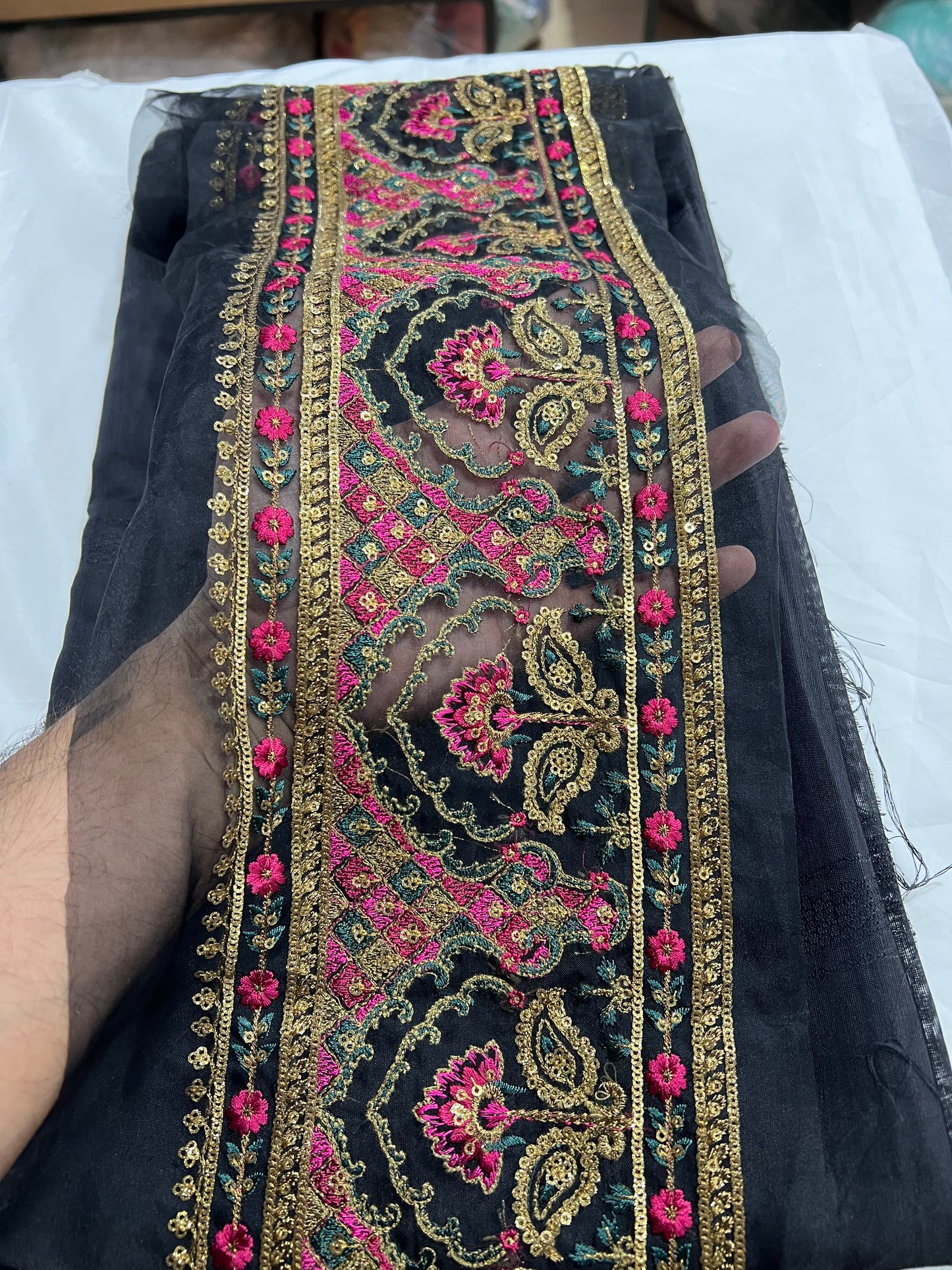 Black Multi Border
