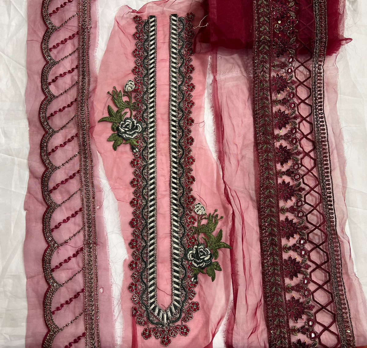 Maria B Fancy Neck set