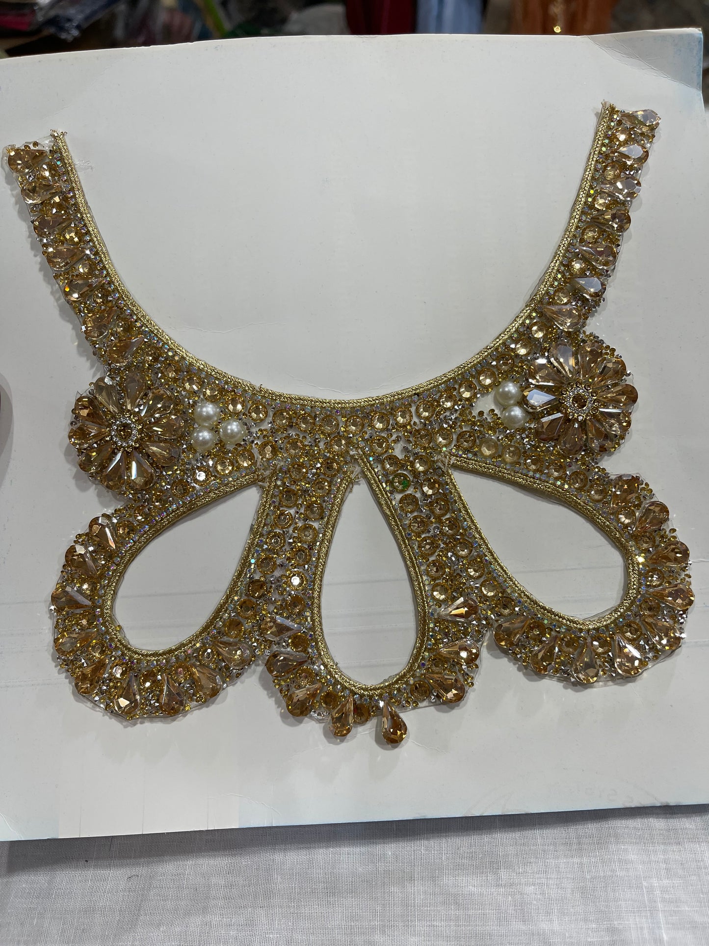 Stylish Stones Work Neck