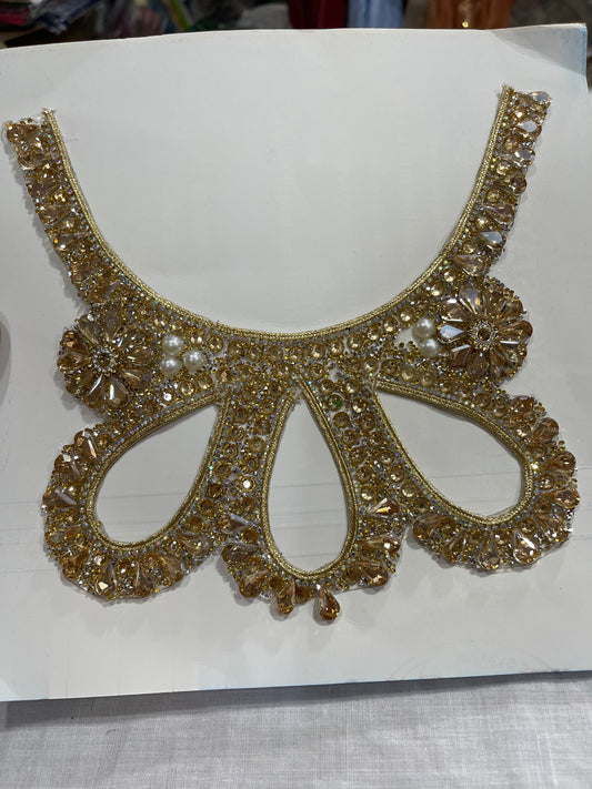 Stylish Stones Work Neck