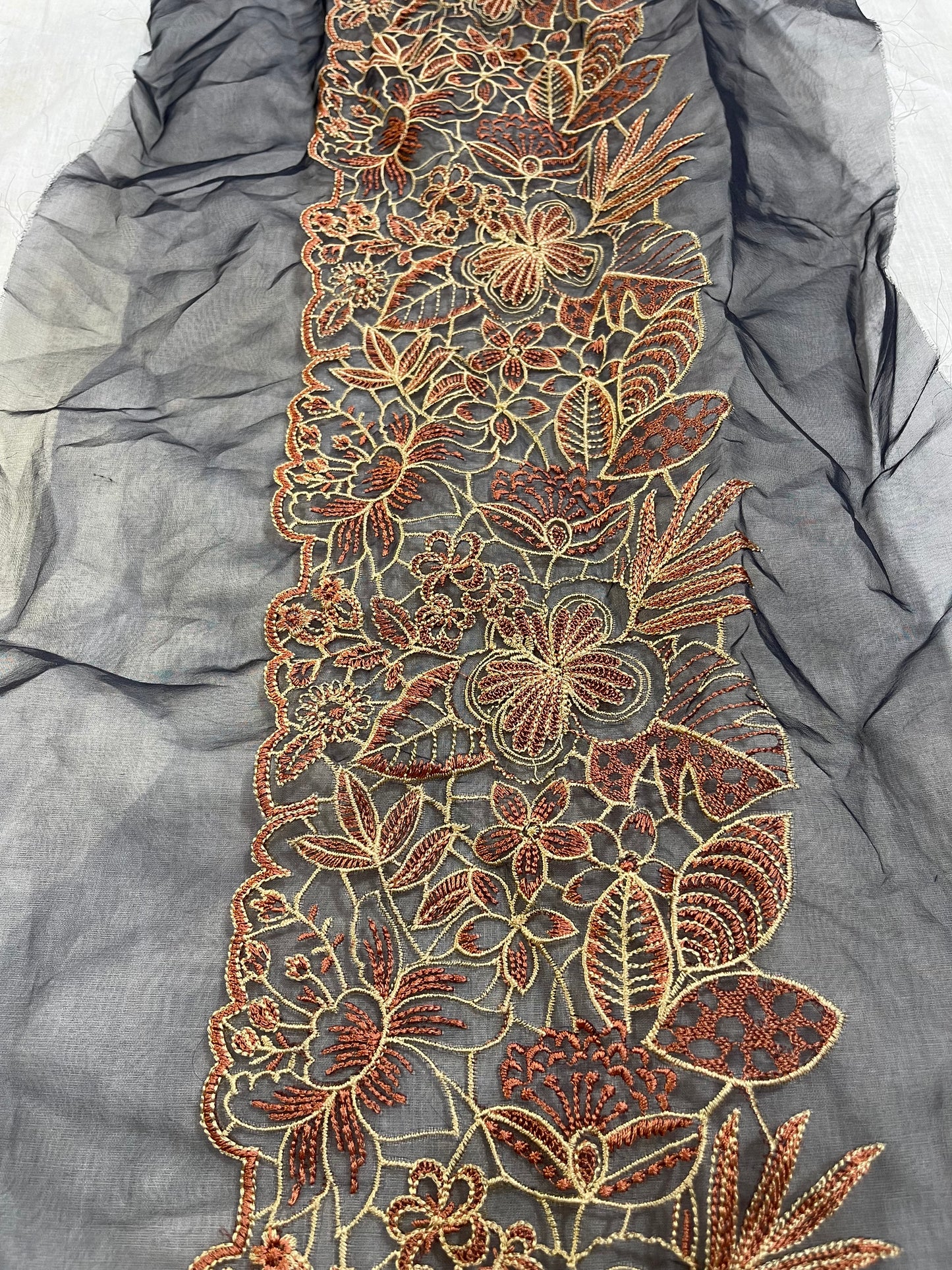 Sapphire Embroidery Border