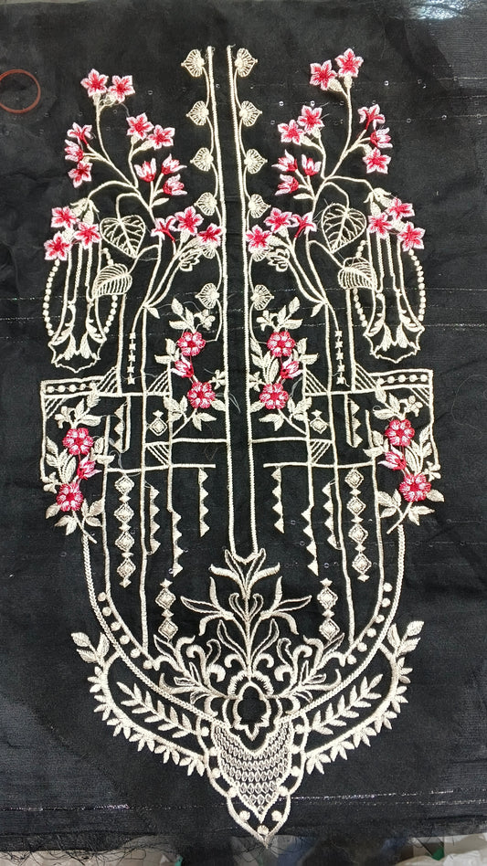 Sapphire Embroidery Neck