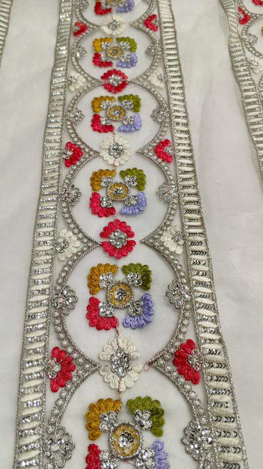 Multi Embroidery Border