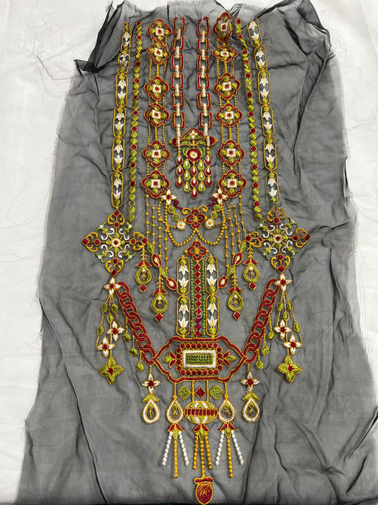 Multi Embroidery Neck