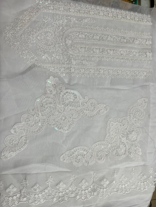 Heavy Embroidery Neck set