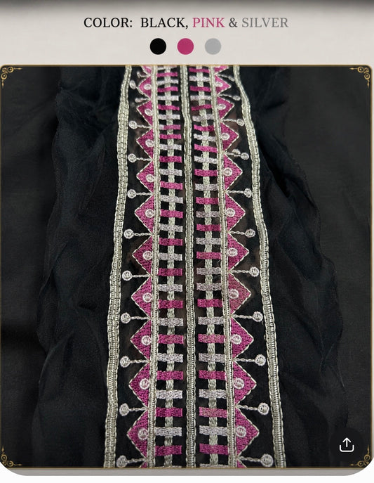 Black Multi Border